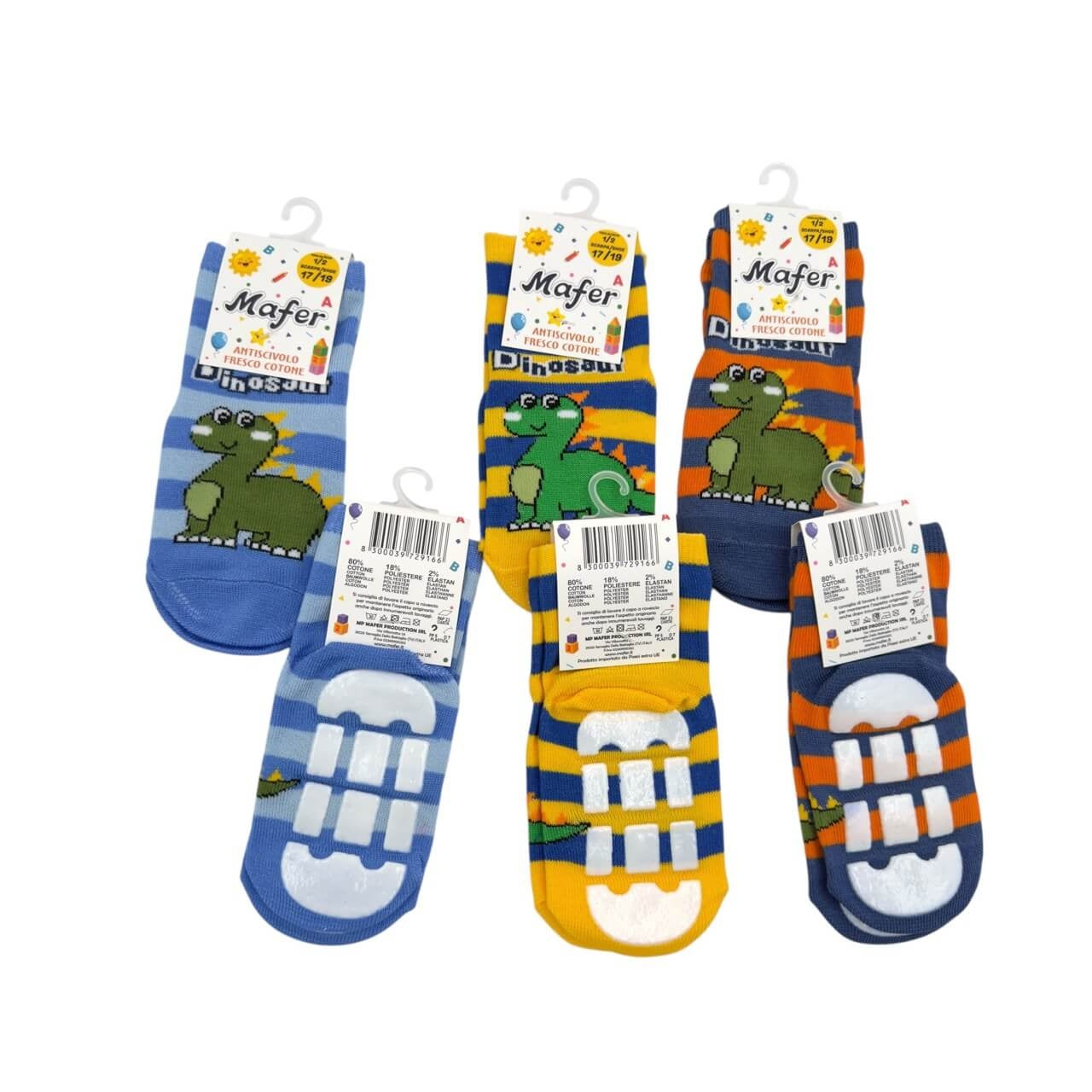 6 Anti-Rutsch-Socken aus Baumwolle für Babys