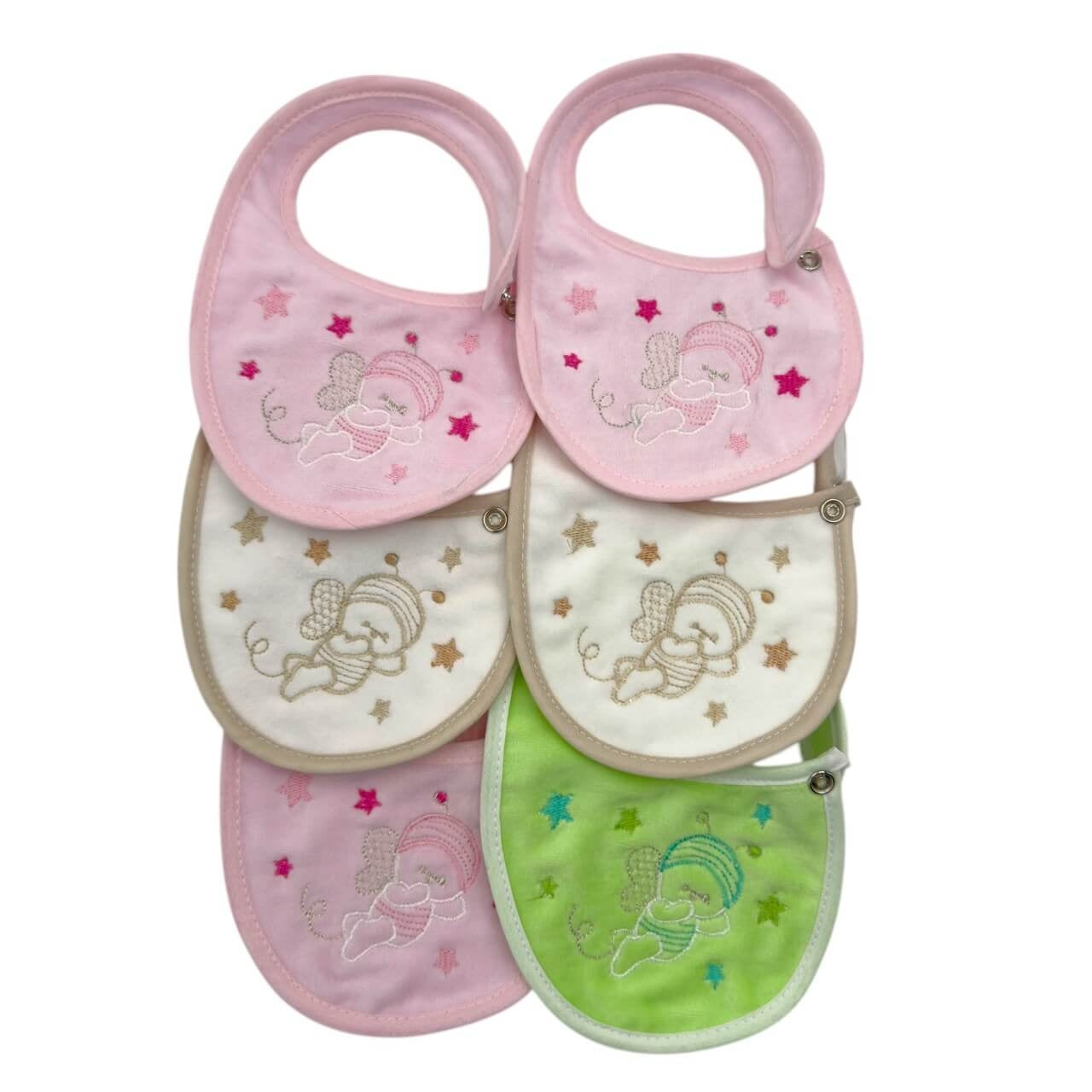 6 Lätzchen aus Chenille – Nancy