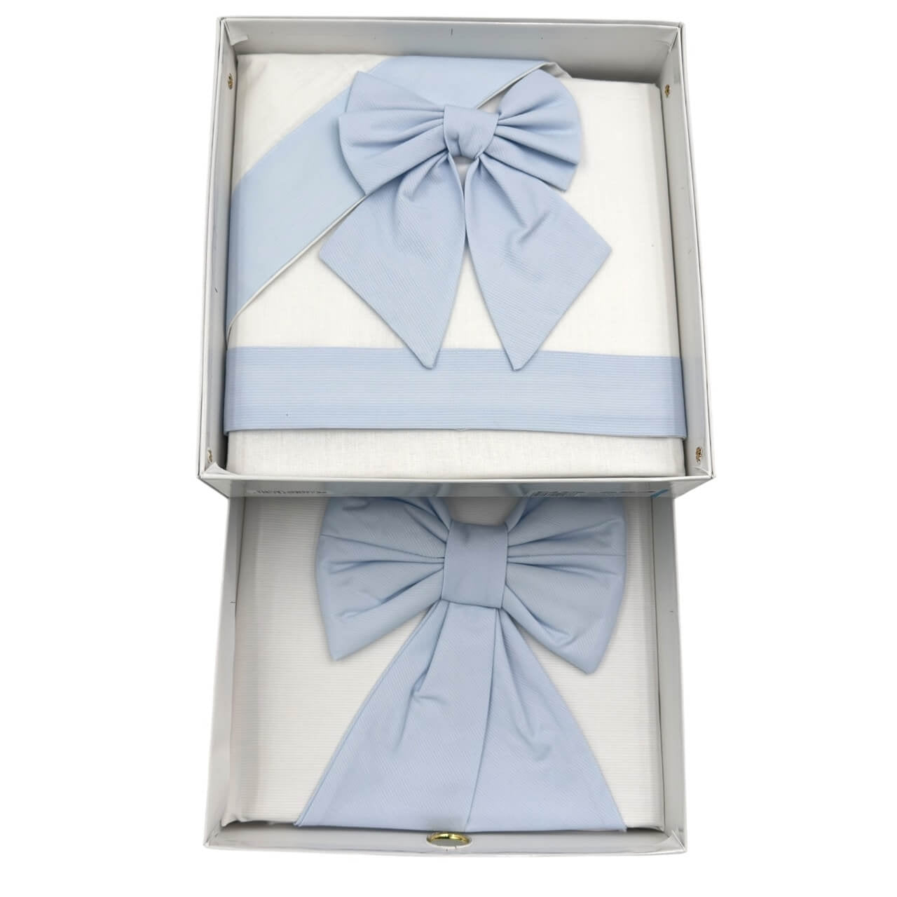 Komplettes Bettwäscheset Schleife + Baumwolldecke Kinderwagen