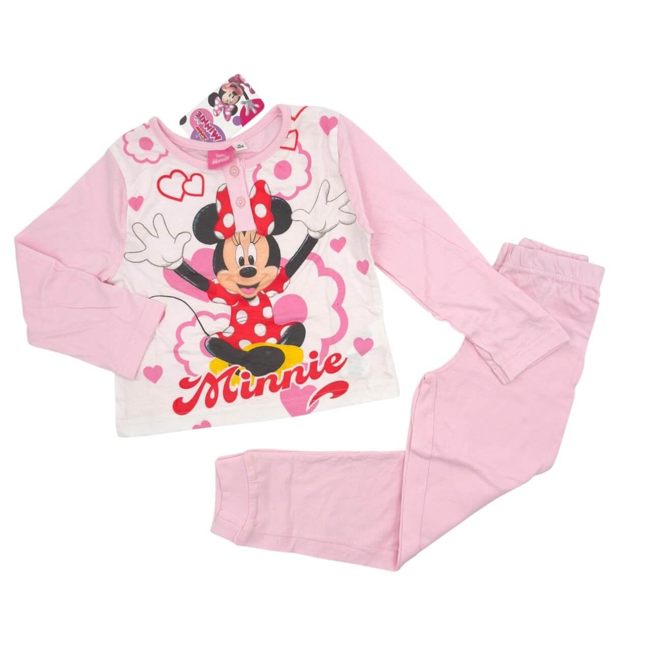 Schlafanzug aus Baumwolle mit Minnie Mouse-Motiv