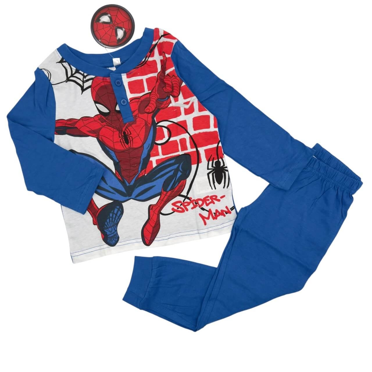 Pyjama aus Baumwolle mit Spider-Man-Motiv