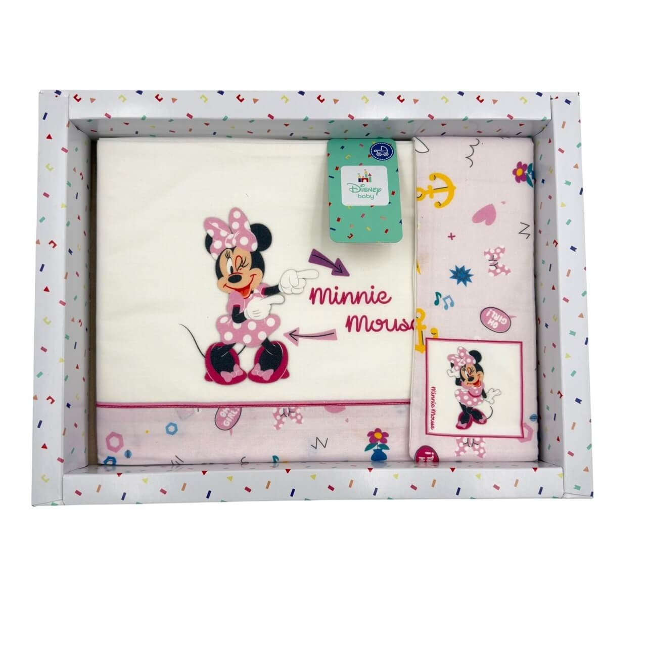 Kompletter Disney Minnie Kinderwagen, 100 % Baumwolle