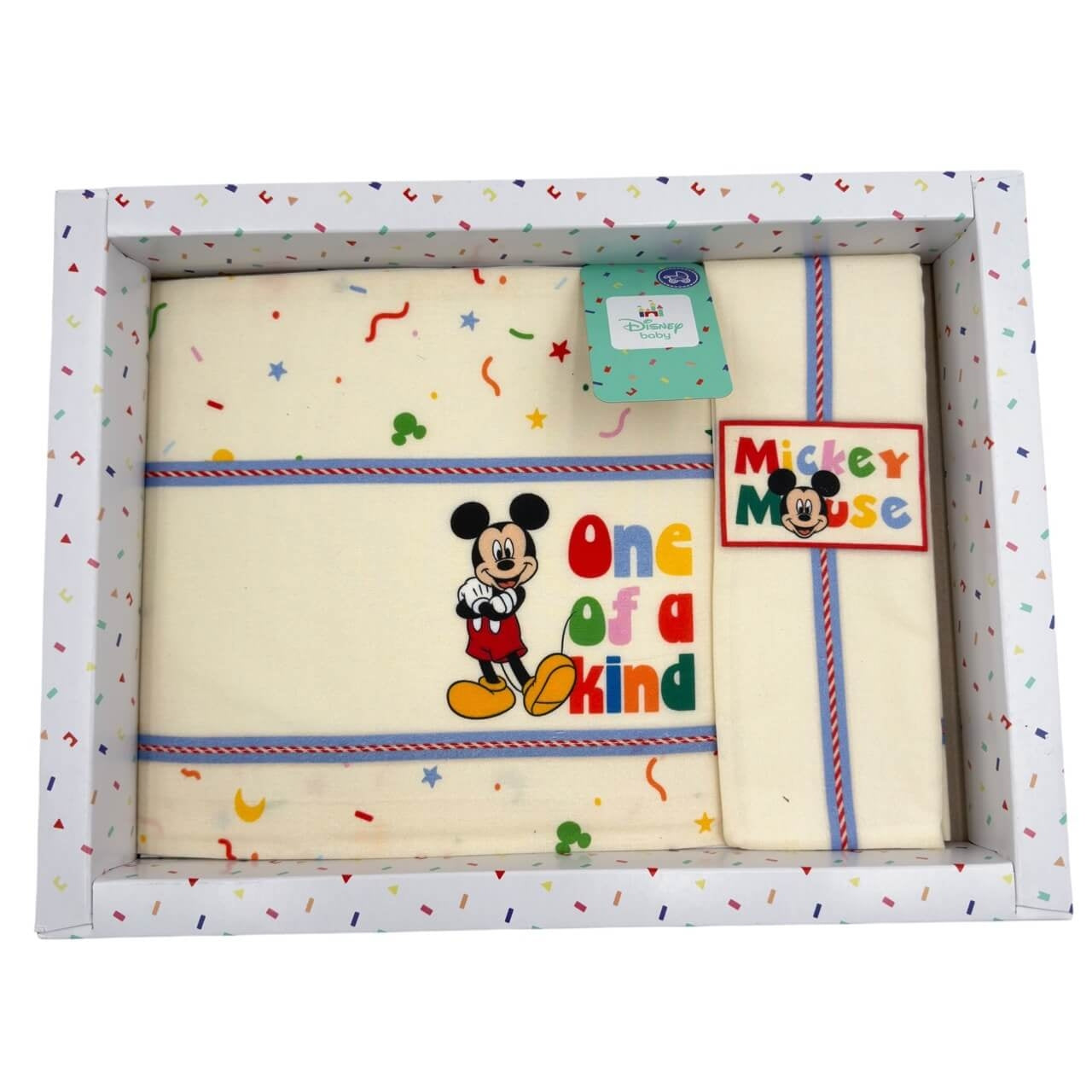 Kompletter Mickey Mouse Disney Kinderwagen, 100 % Baumwolle