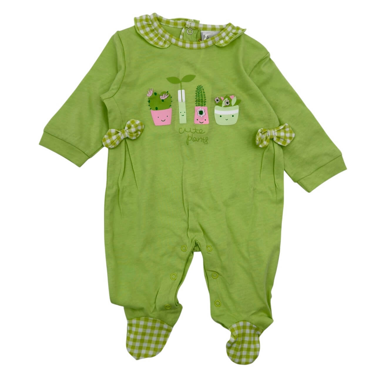 Pastellfarbener Baby-Strampler aus Baumwolle