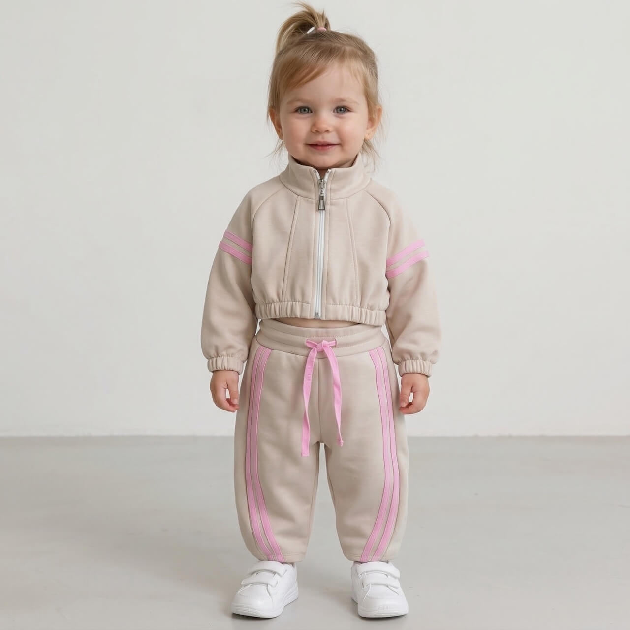 Baby-Overall aus Baumwolle mit Ballonärmeln