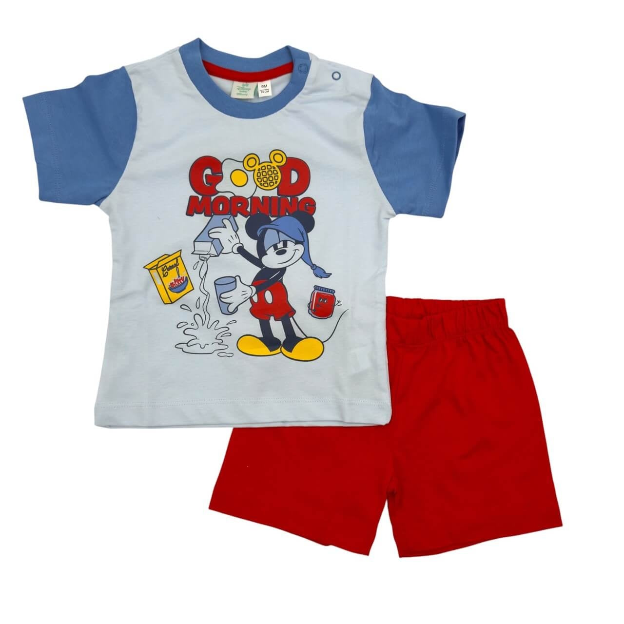 Kurzer Disney-Mickey-Maus-Baumwollpyjama