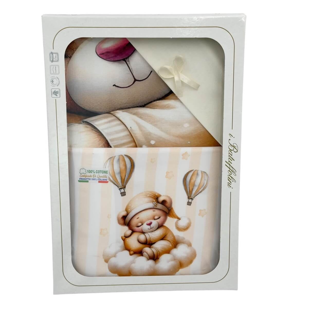 Digitales Bettwäscheset + Baumwolldecke für Babybett