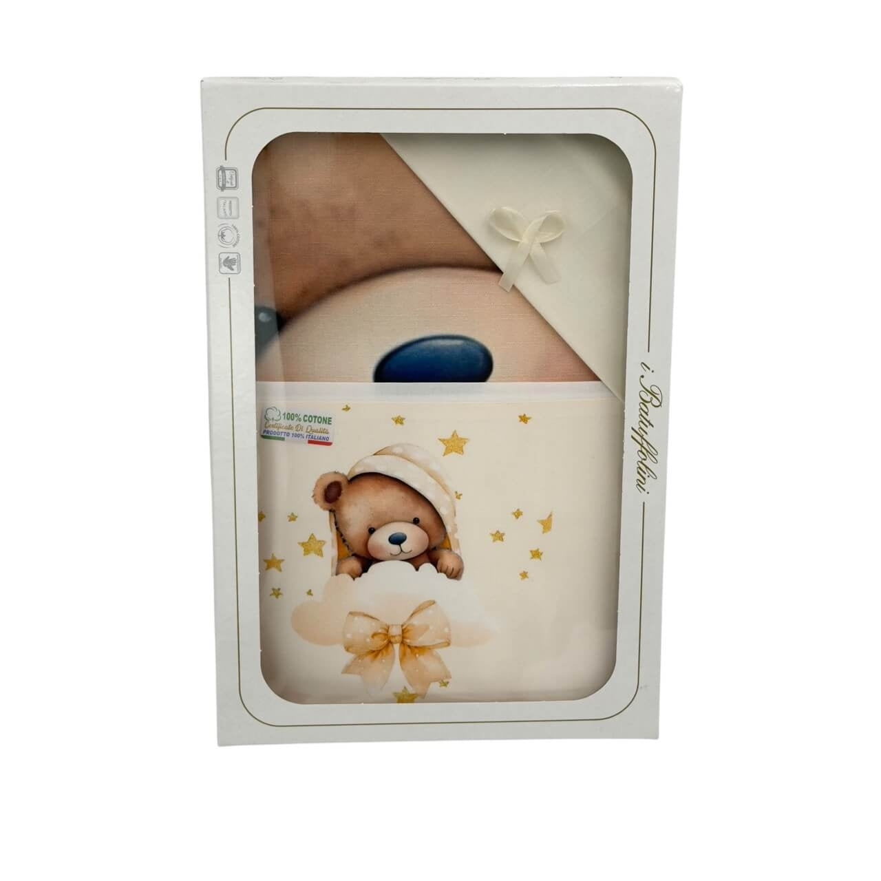 Digitales Bettwäscheset + Baumwolldecke für Babybett