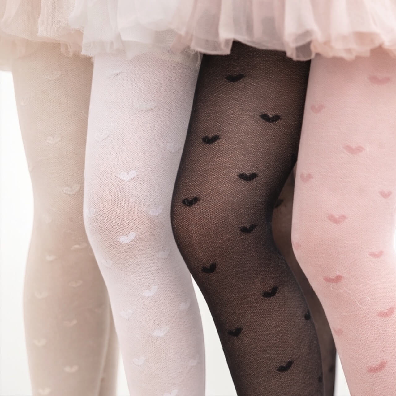 12 Mädchenstrümpfe Filanca gemischte Farben Vignoni