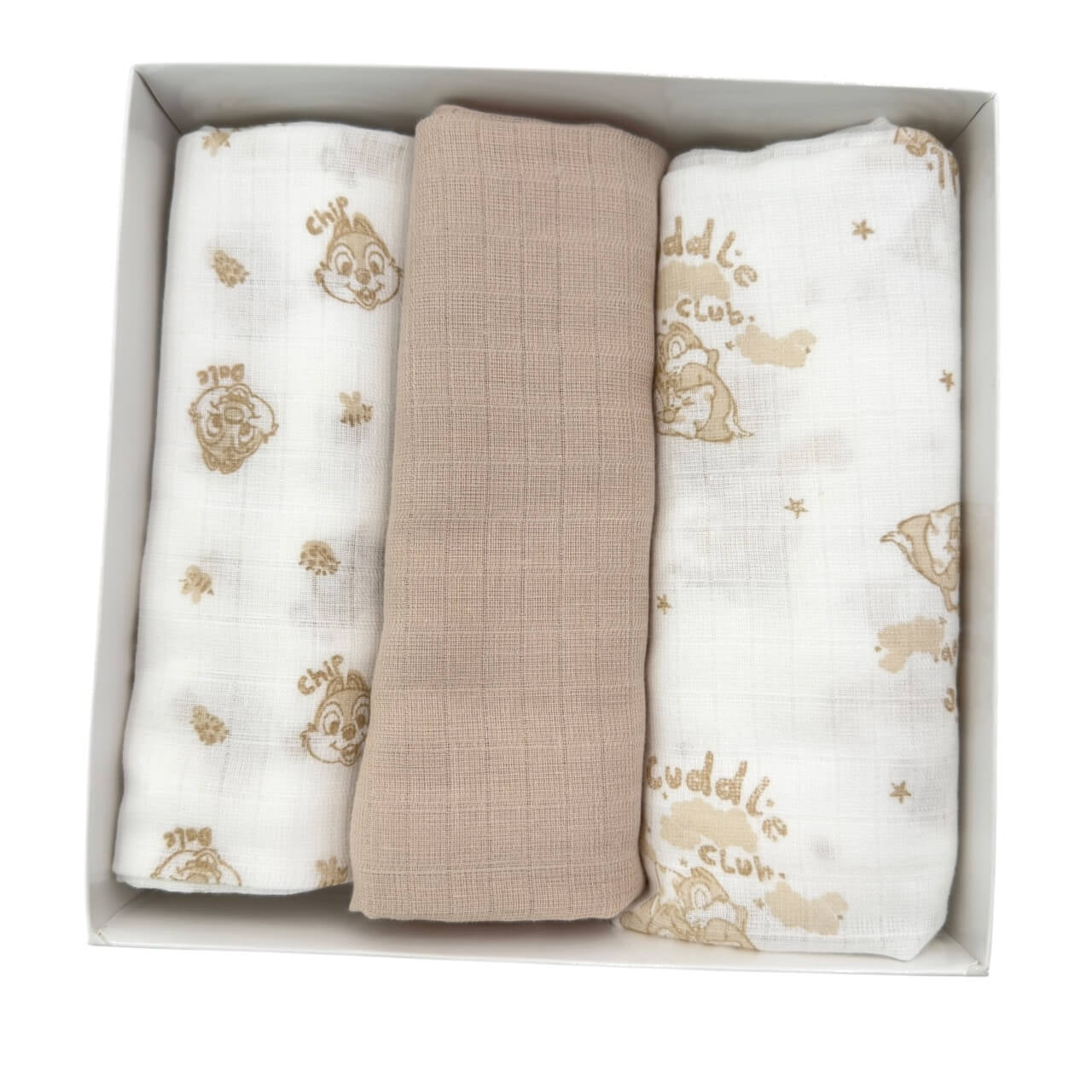 3 Musselintücher Chip und Chap Disney
