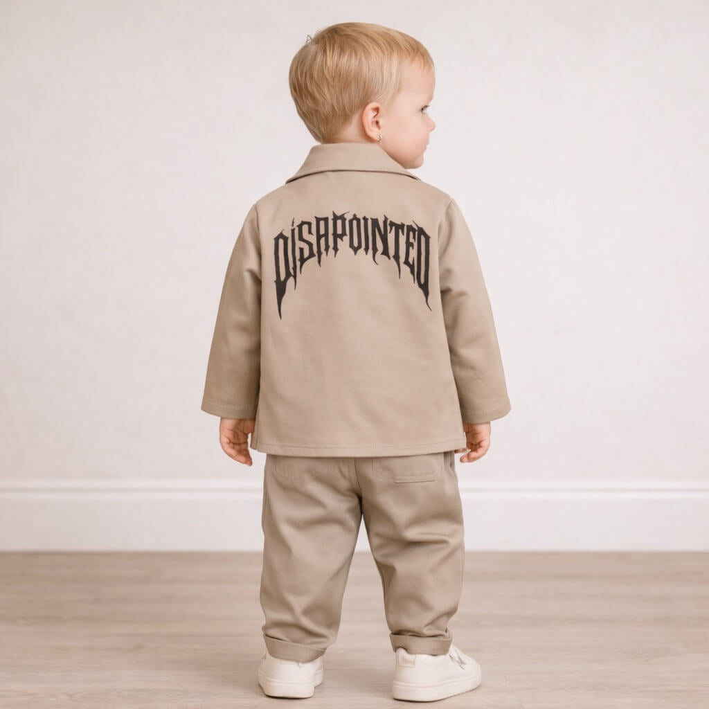 Komplettset 3-teilig Baumwolle Baby – hinten bedruckt