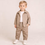 Komplettset 3-teilig Baumwolle Baby – hinten bedruckt