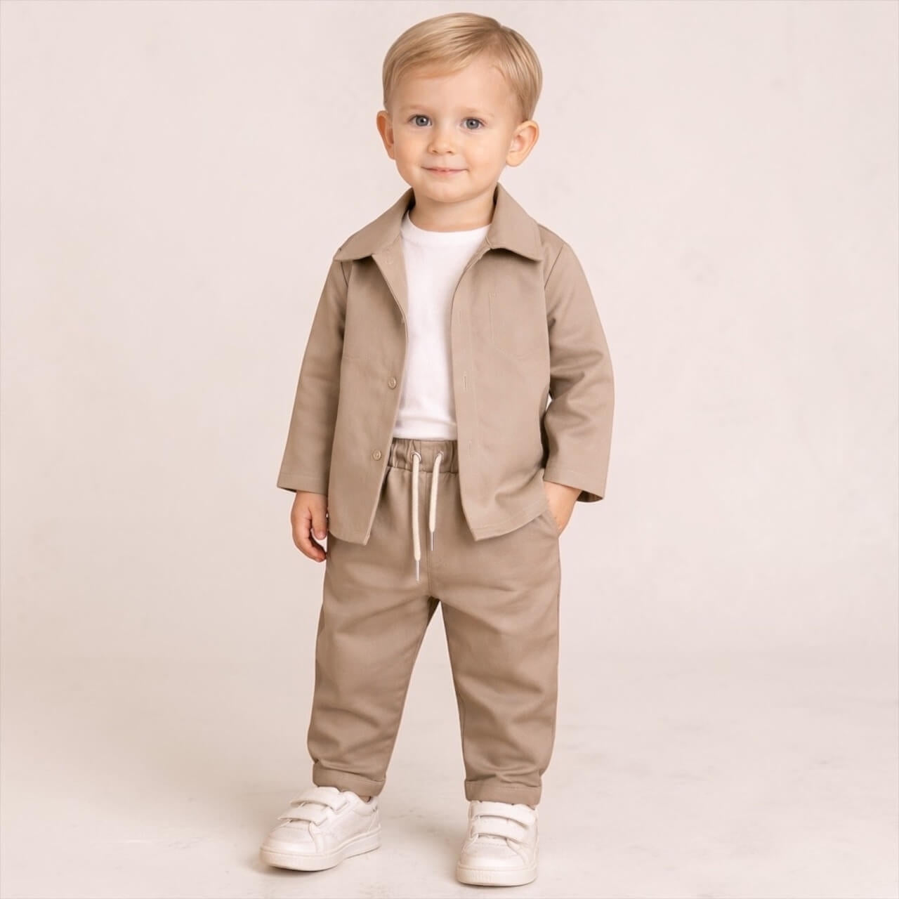 Komplettset 3-teilig Baumwolle Baby – hinten bedruckt