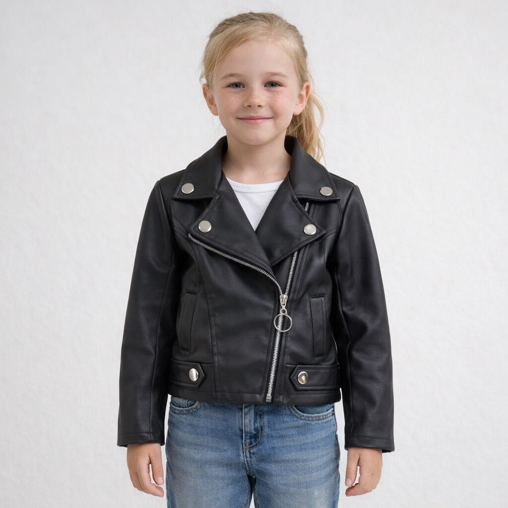 Kunstlederjacke für Kleinkinder