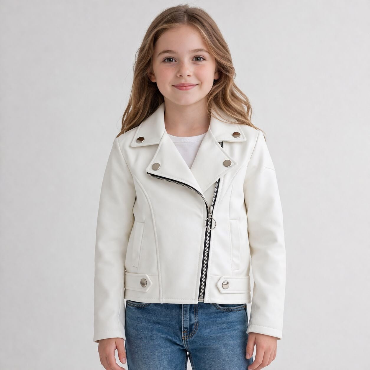 Kunstlederjacke für Kleinkinder