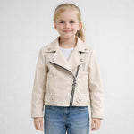 Kunstlederjacke für Kleinkinder