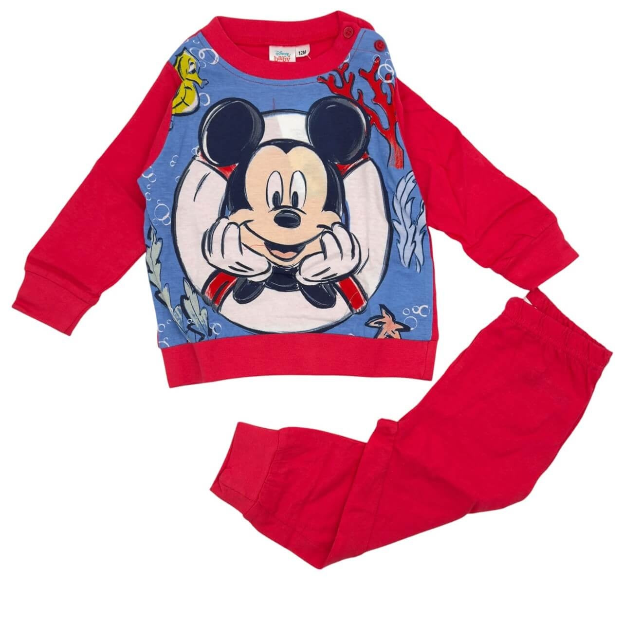Mickey Mouse Baumwollpyjama