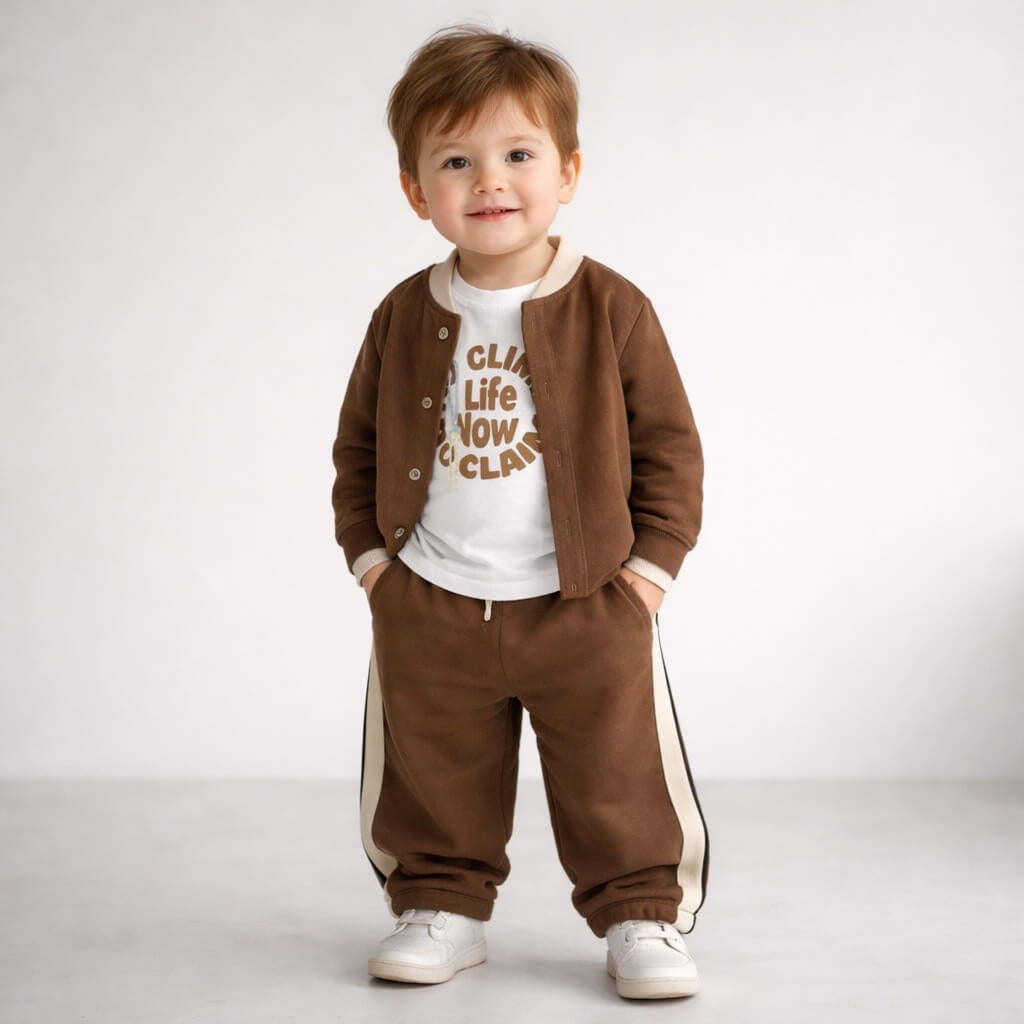 Baby-Set aus Baumwolle, 3-teilig