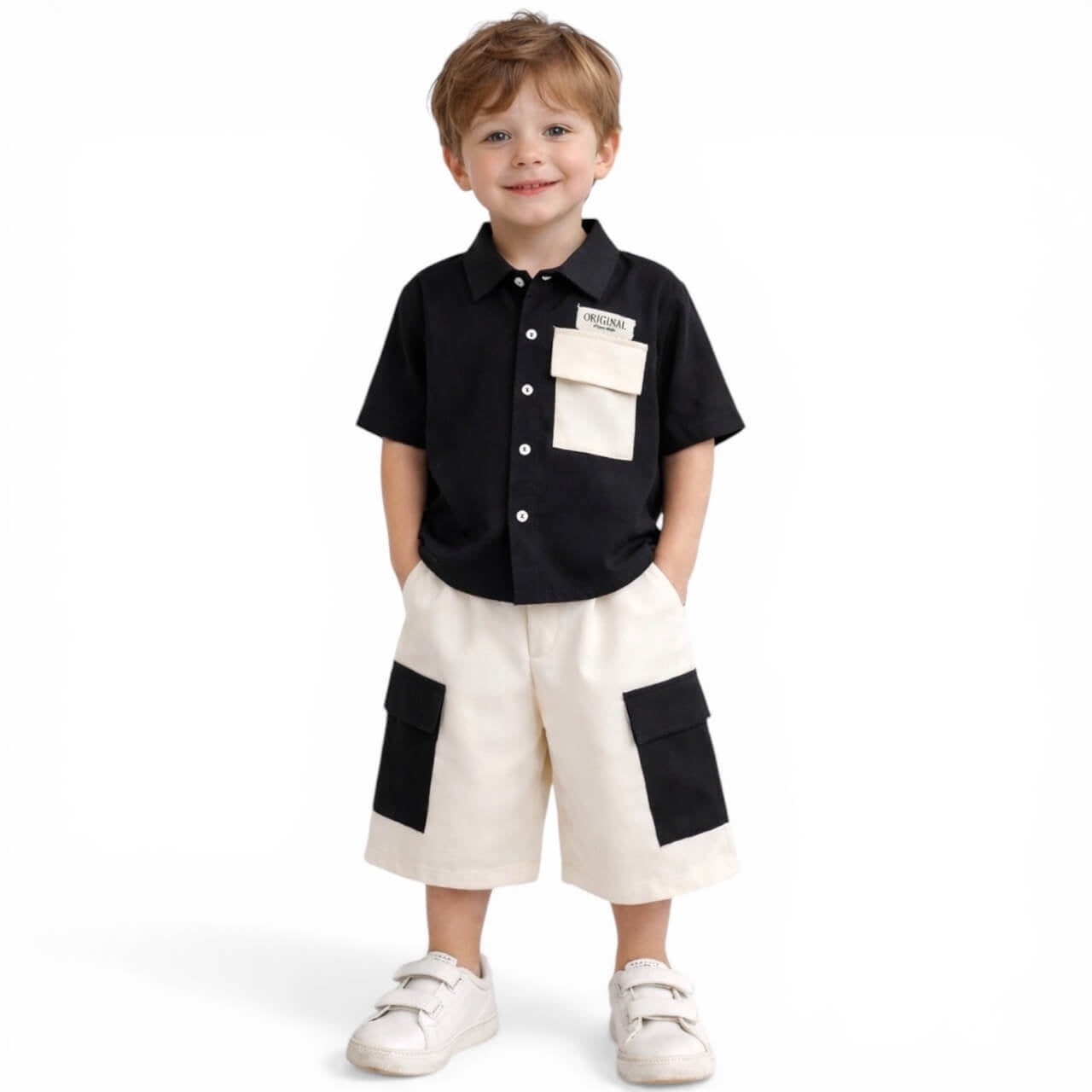 Neugeborenen-Outfit aus Baumwolle