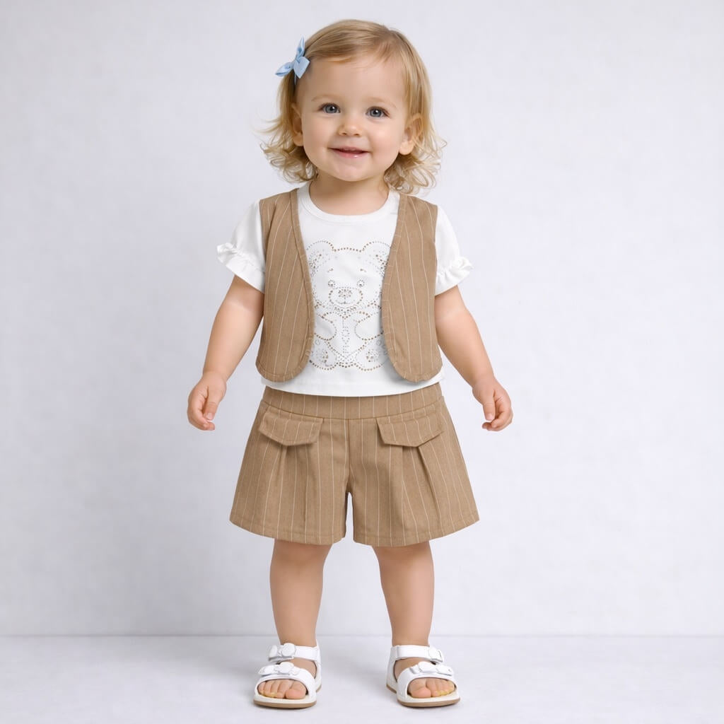 Baby-Mädchen-Baumwoll-Outfit