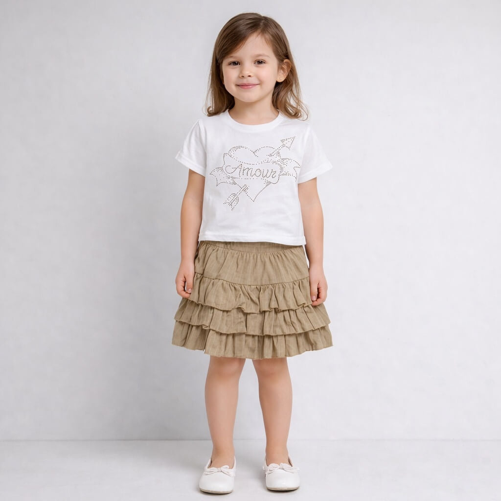 Baby-Mädchen-Outfit aus Baumwolle