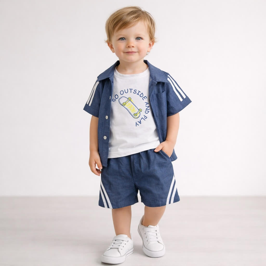 3-teiliges Babyset aus Baumwolle