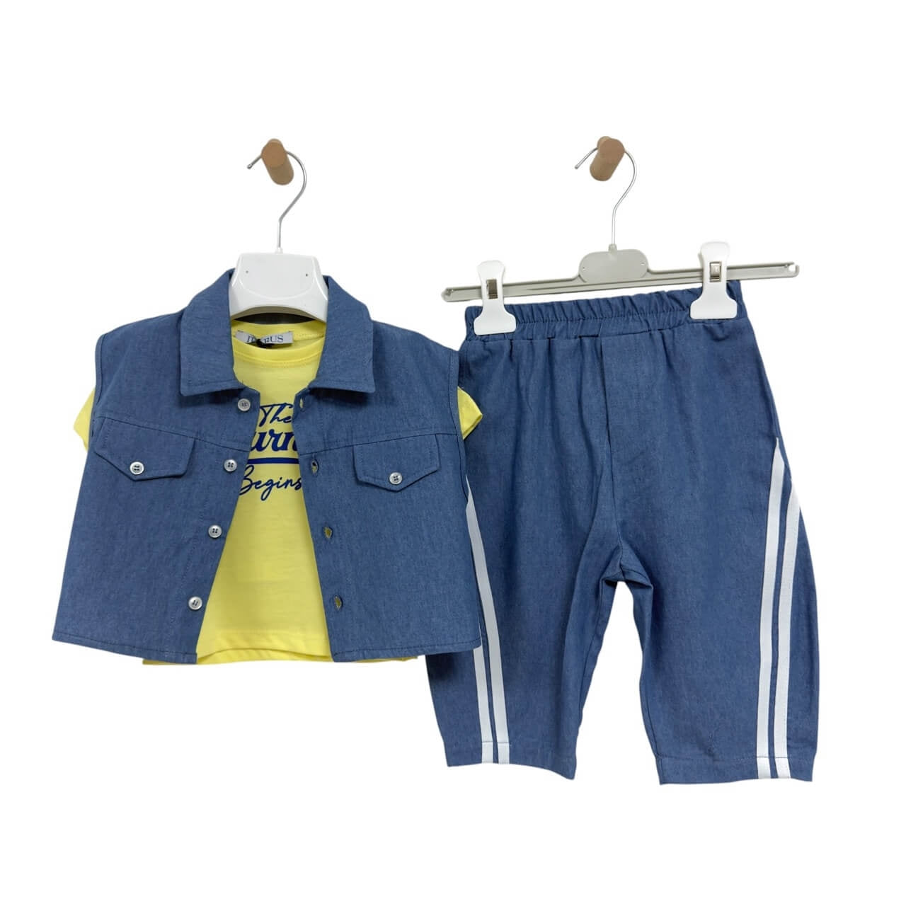 Completo 3 Pezzi Cotone Neonato