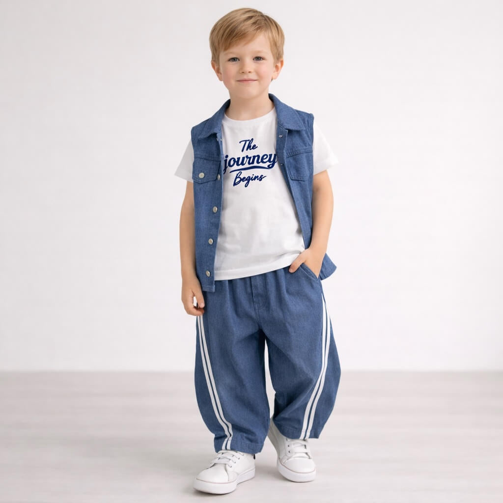 Completo 3 Pezzi Cotone Bimbo