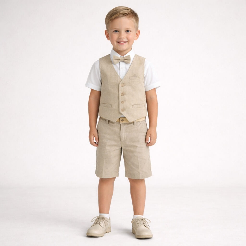 Completo in Lino con Gilet Bimbo
