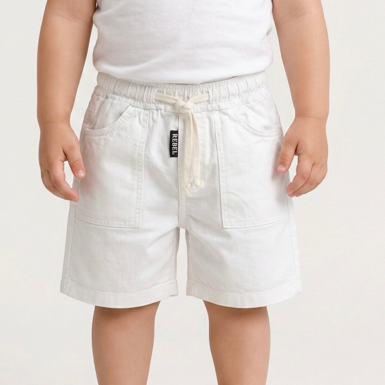 Bermudashorts aus Baumwolle für Neugeborene