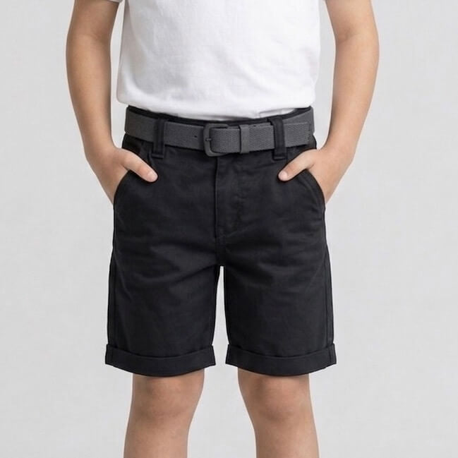 Bermuda 5-Taschen-Shorts aus Baumwolle für Babys