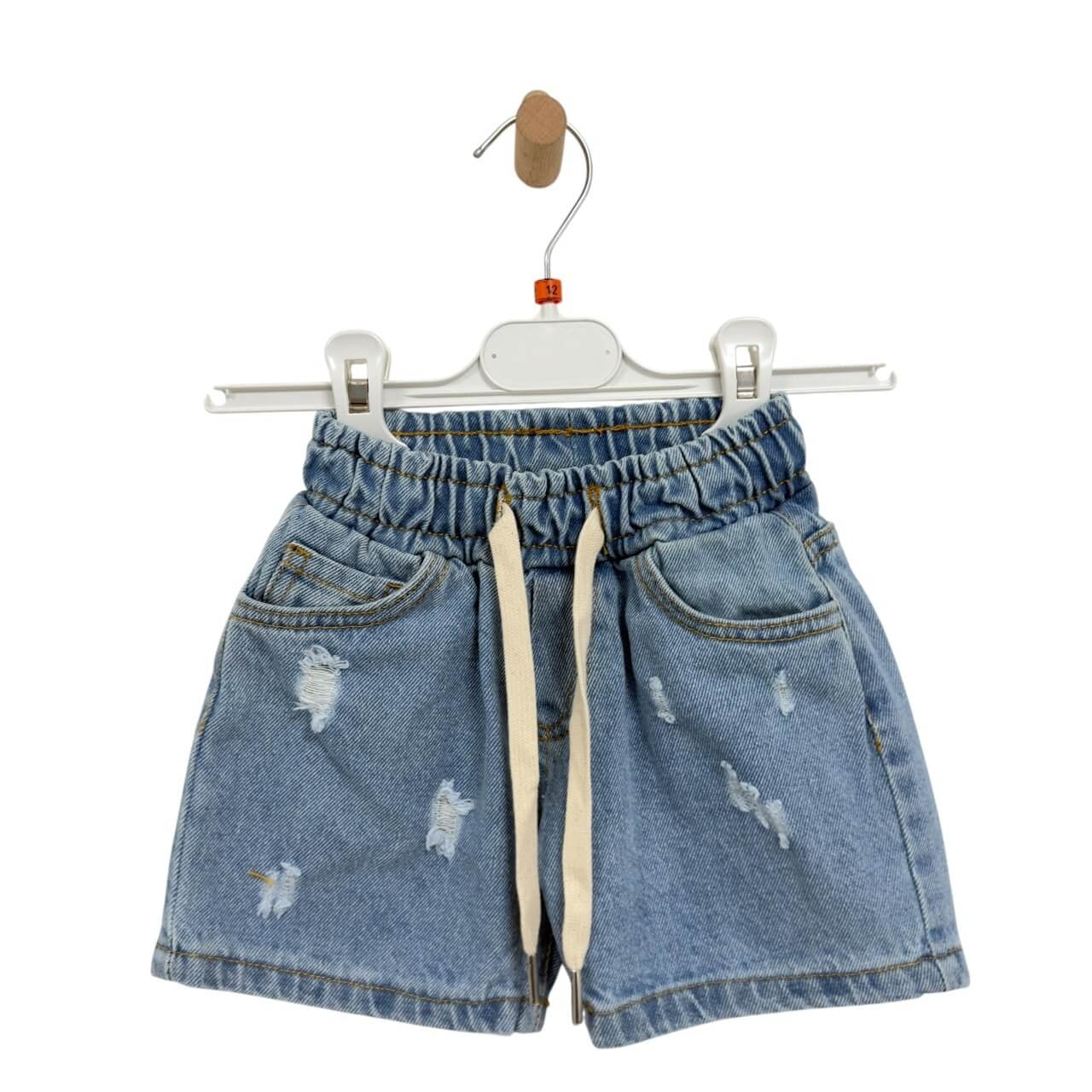 Neugeborene Jeans-Bermudashorts 