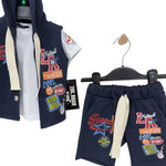 Completo 3 Pezzi Cotone Bimbo