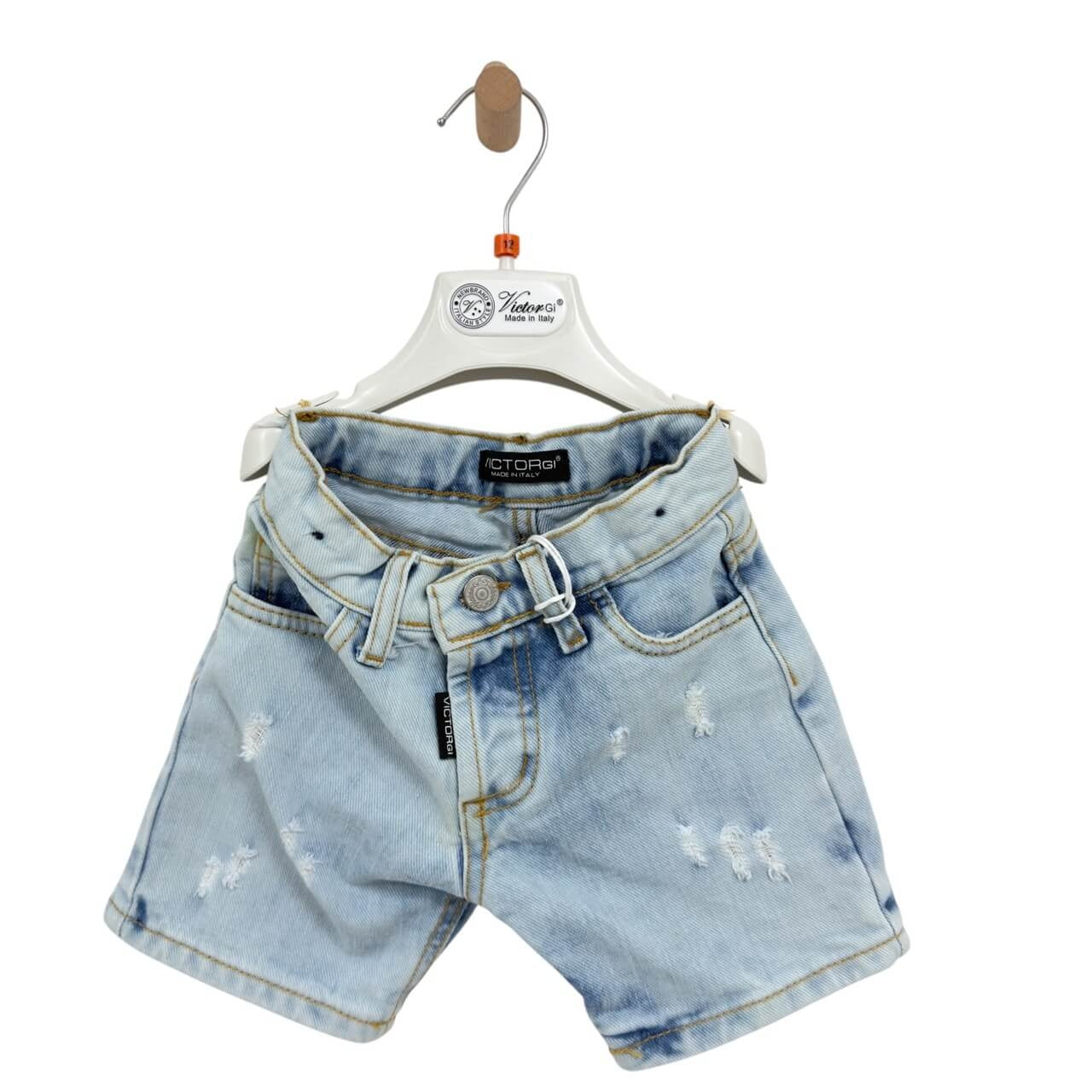 Neugeborene Jeans-Bermudashorts 