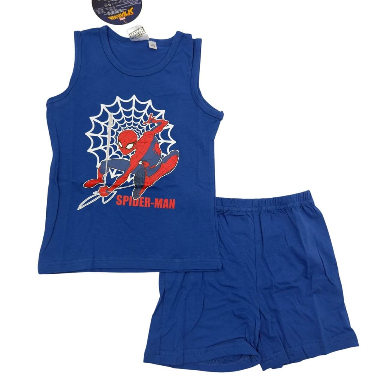 Kurze Spider-Man-Baumwoll-Trägershorts