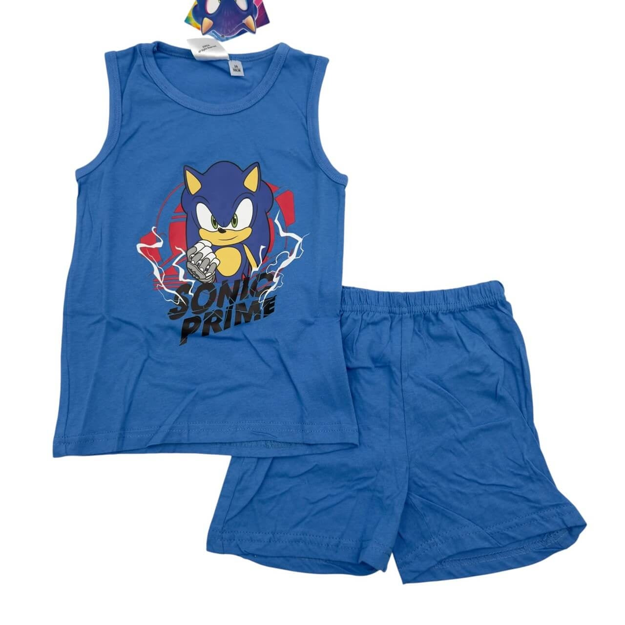 Kurzes Sonic-Baumwoll-Tanktop-Set
