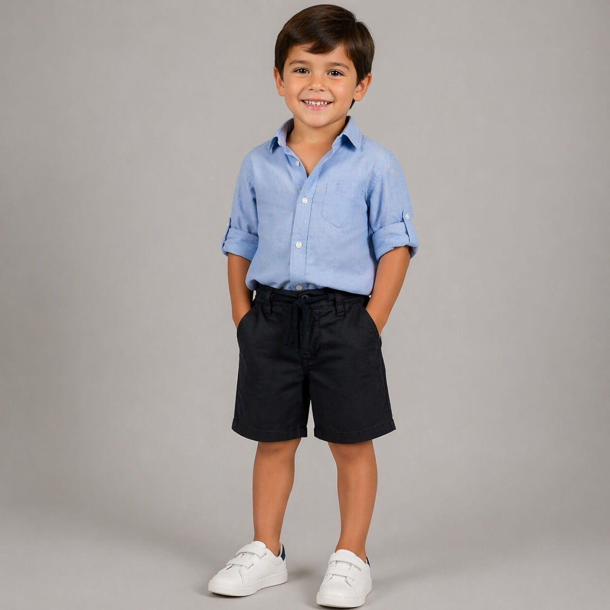 Baumwoll-Bermudashorts für Babys