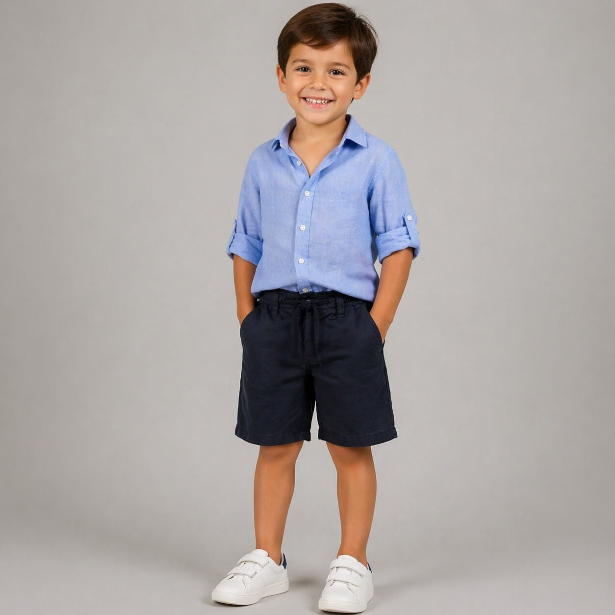 Baumwoll-Bermudashorts für Babys