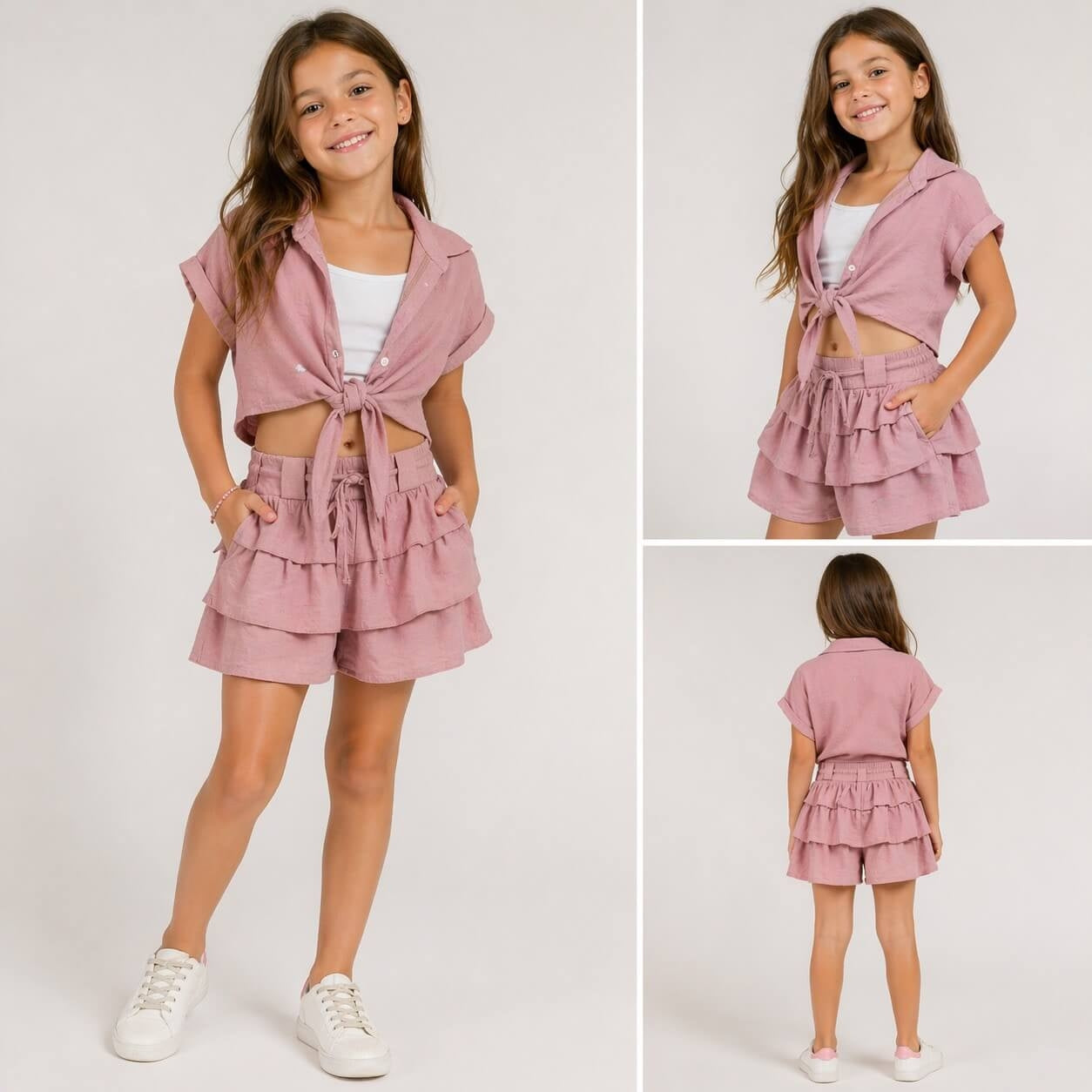 3-teiliges Baby-Mädchen-Outfit