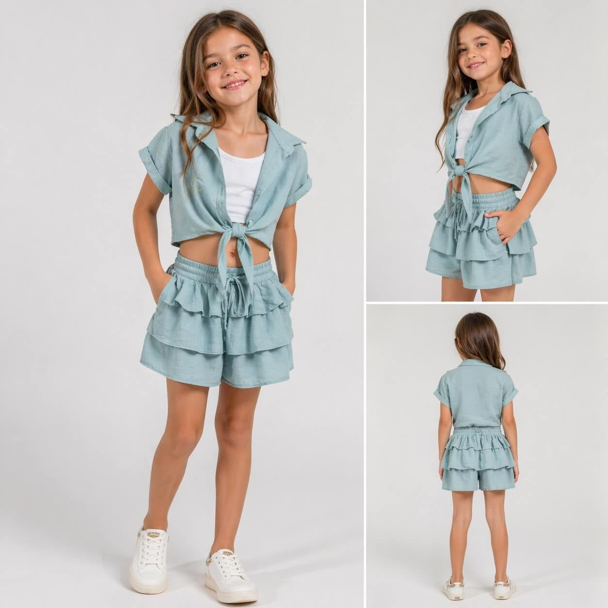 3-teiliges Baby-Mädchen-Outfit
