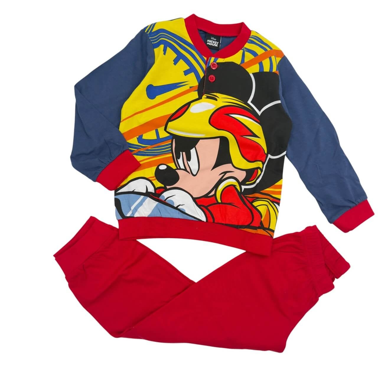 Disney Schlafanzug Mickey Mouse 100% Baumwolle
