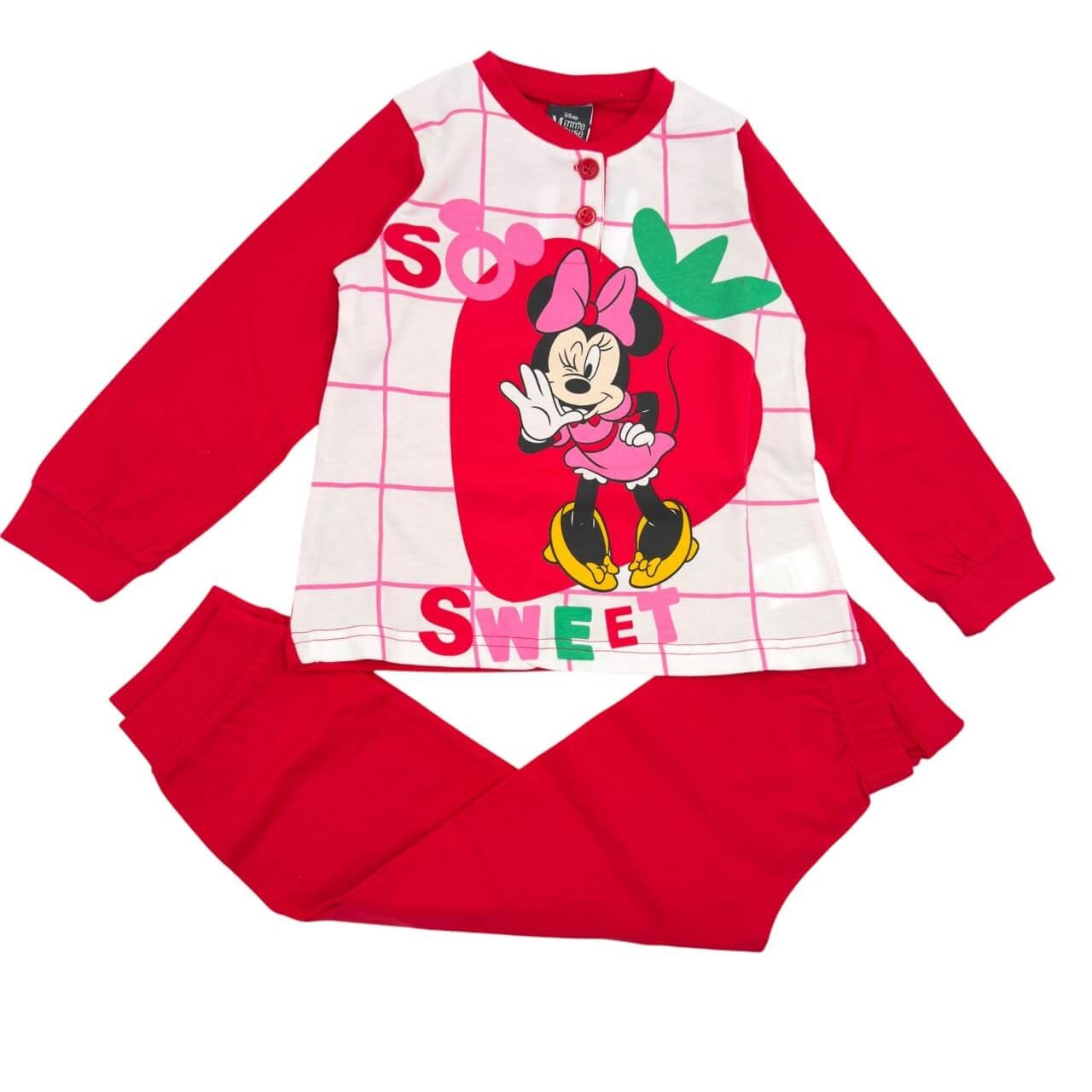 Disney Minnie Pyjama 100% Baumwolle