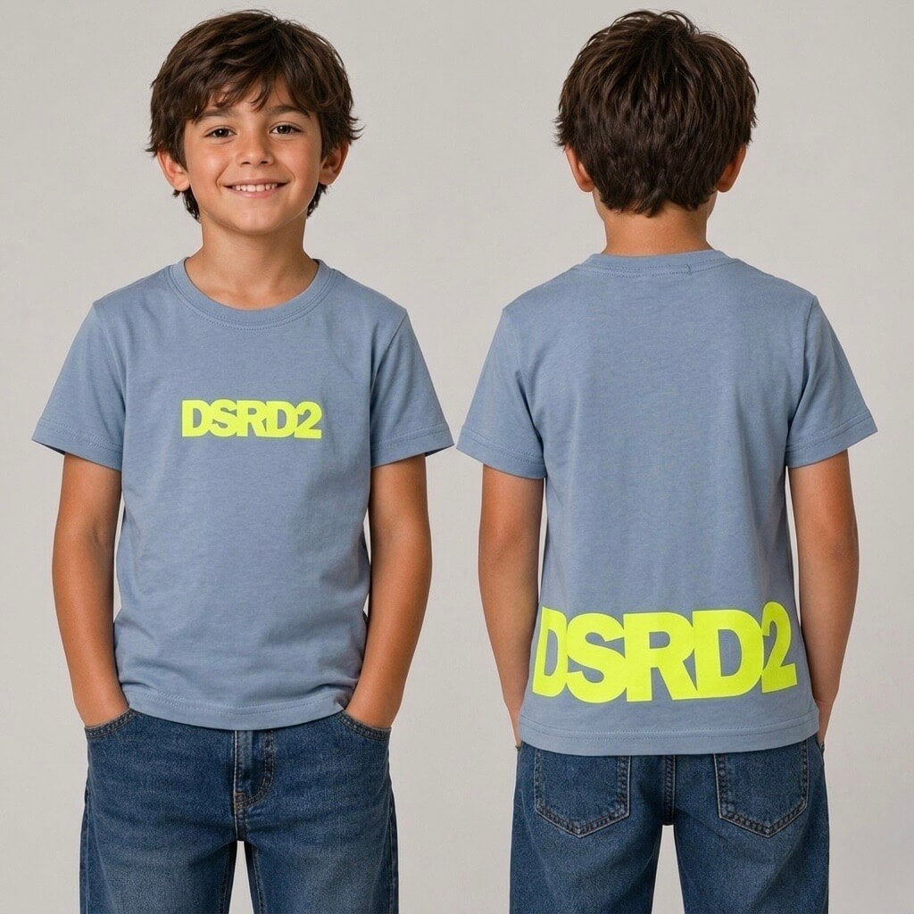 Bedrucktes T-Shirt für Babys, Vorder- und Rückseite