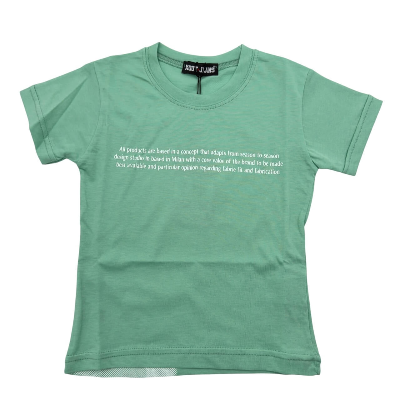 Bedrucktes T-Shirt für Babys, Vorder- und Rückseite