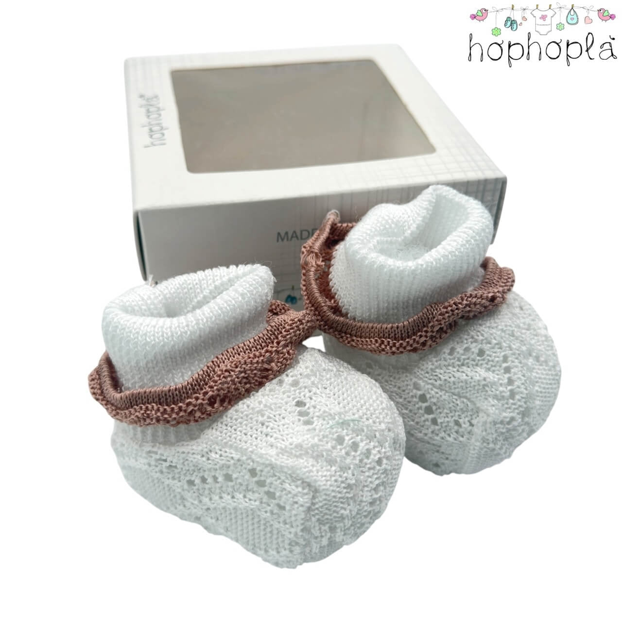 HopHoplà Cleo Söckchenschuh mit Faden