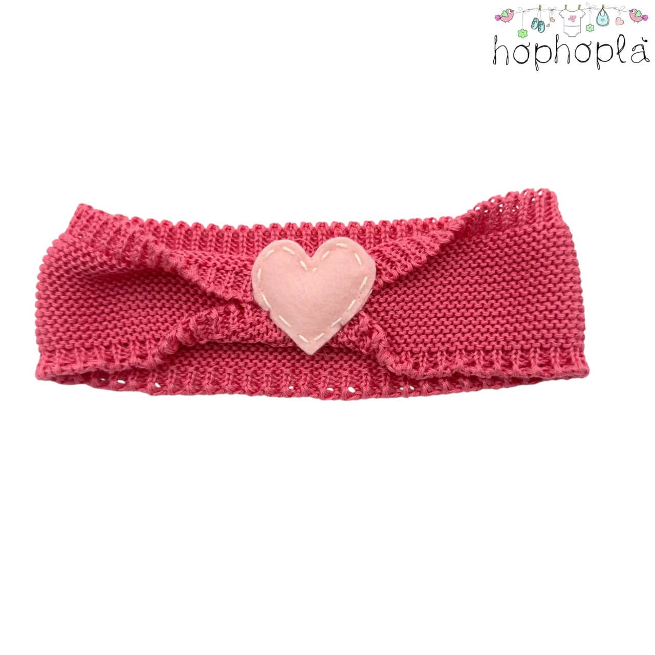 Aisha-Stirnband aus Garn für Neugeborene