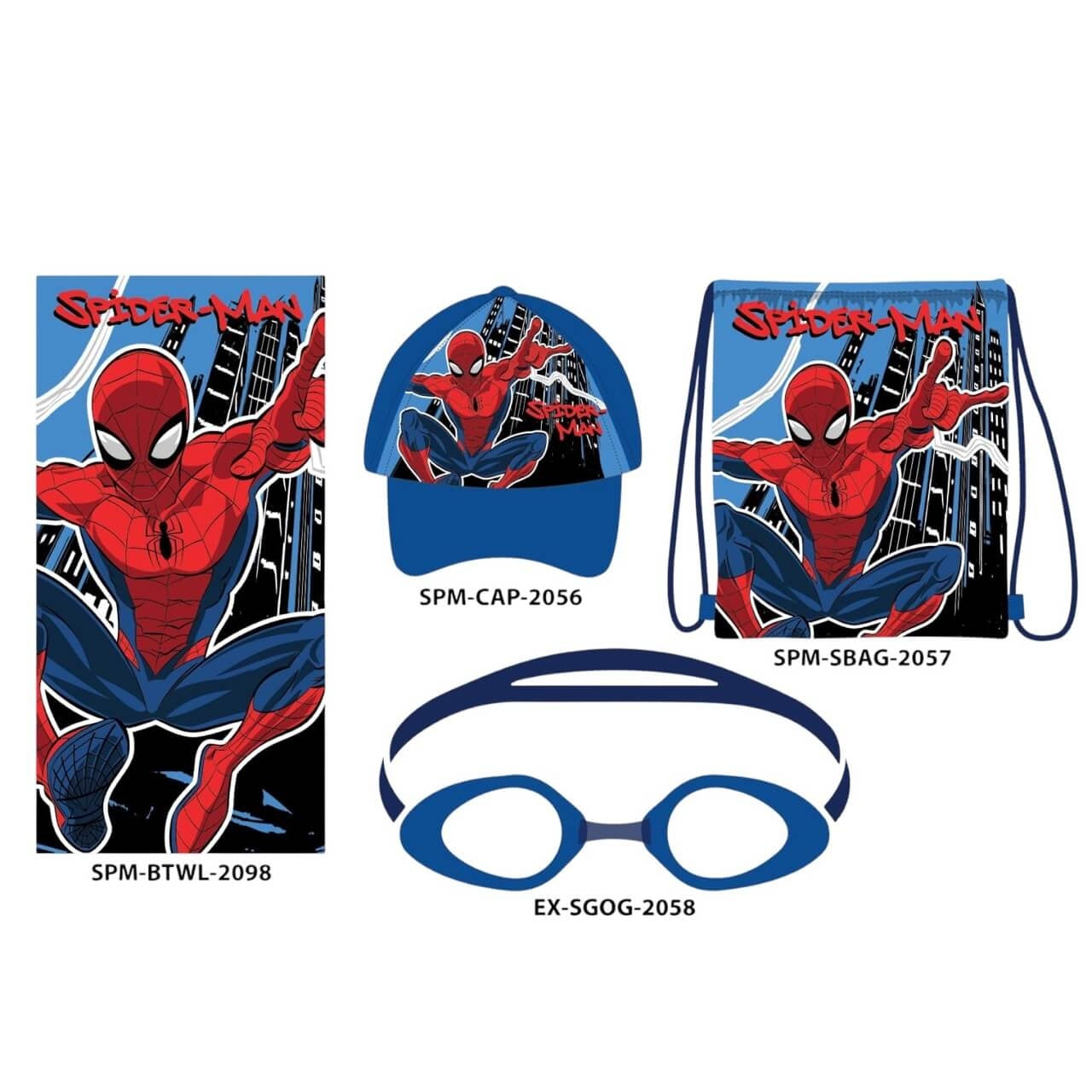 Spider-Man 4-teiliges Strandset