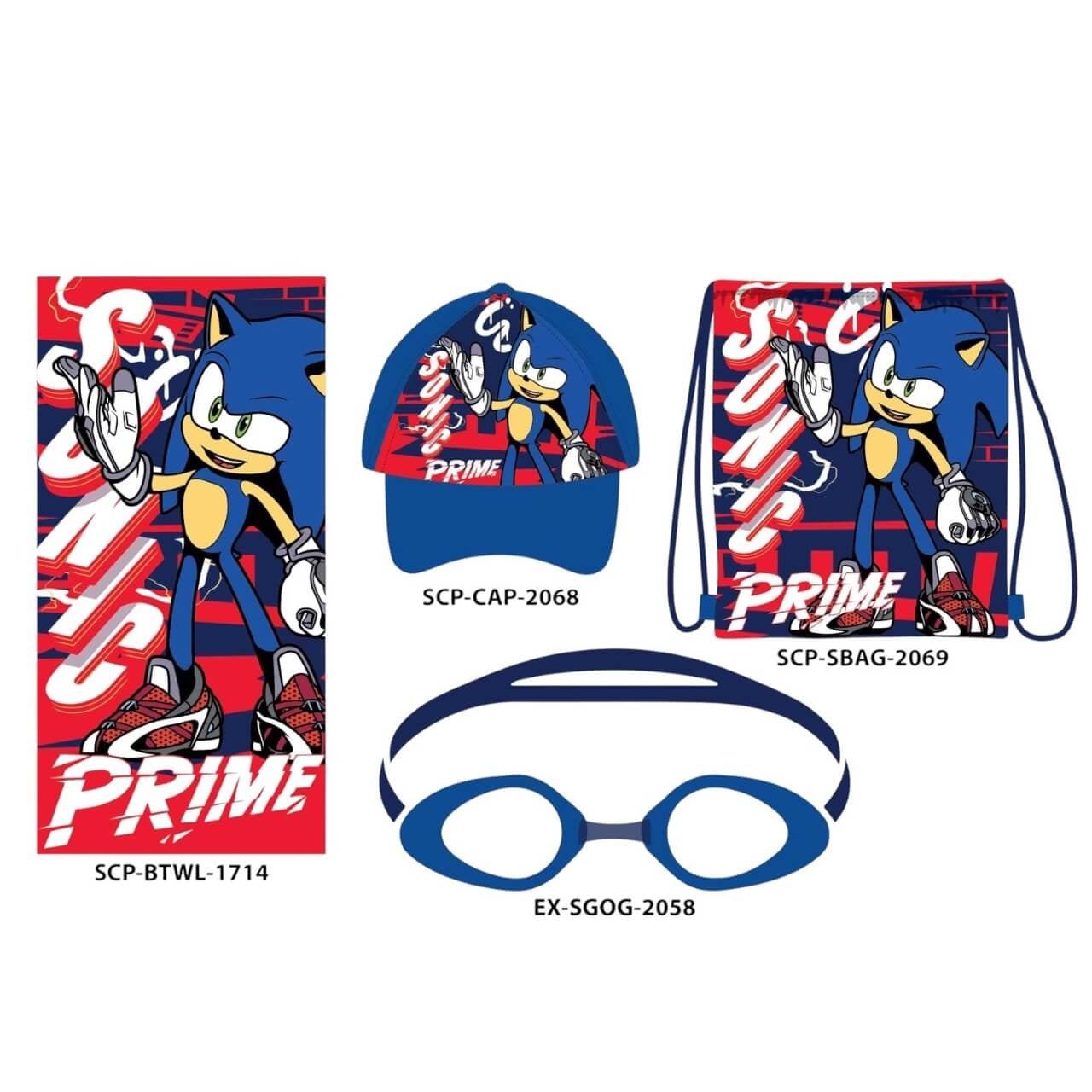 Sonic Strandset 4-teilig