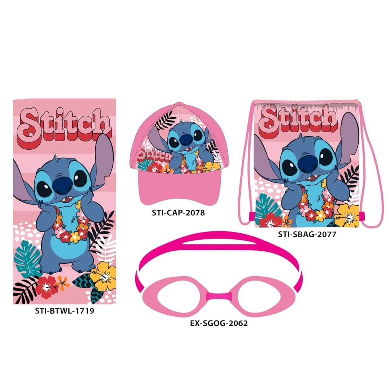 Strandset 4-teilig mit Stitch