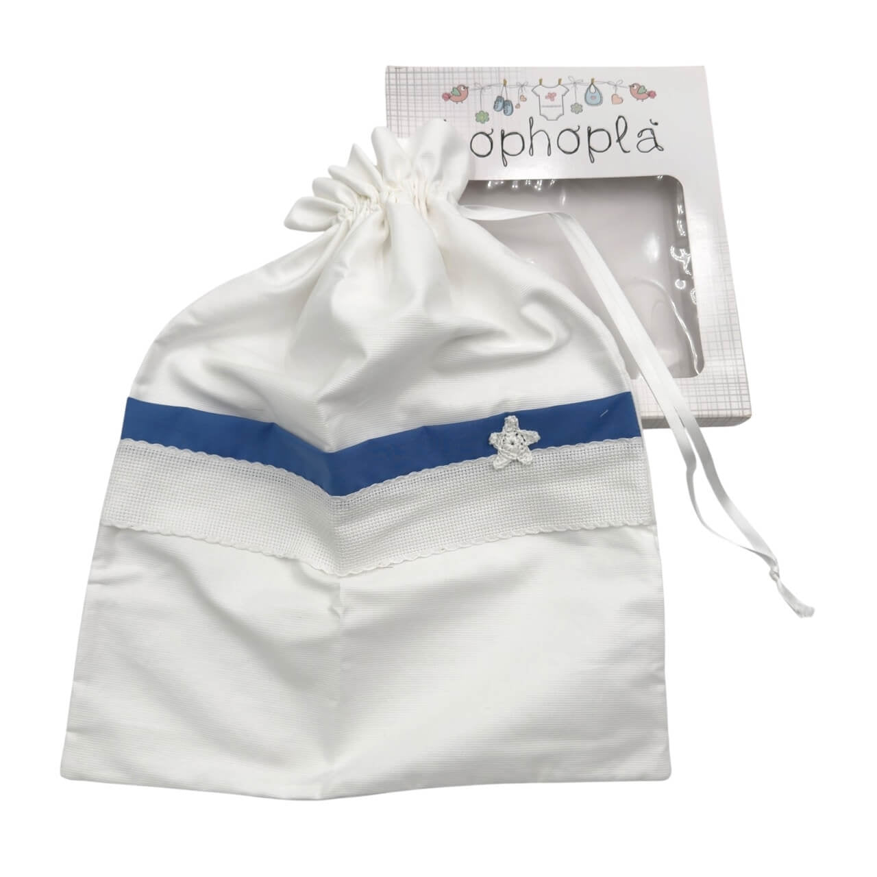 Bestickbare Tasche für Gegenstände/erster Wechsel